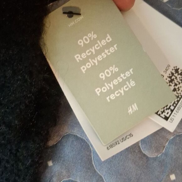 H&M One Size Black Zippered Women's Mock Sweater - NWT - Picture 4 of 6